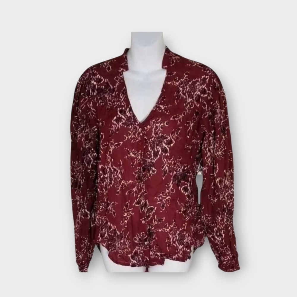 NWT Amuse Society BEACH VIDA BLING Blouse ~small